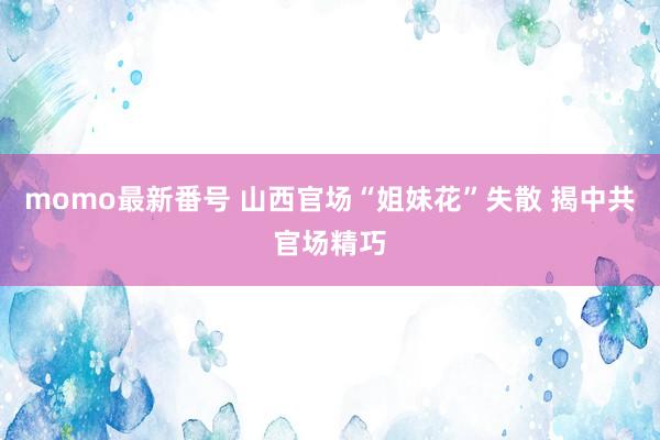 momo最新番号 山西官场“姐妹花”失散 揭中共官场精巧